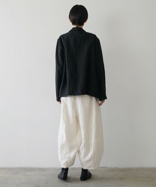 Mochi モチ linen shirt jacket [black] ms26-ja-01