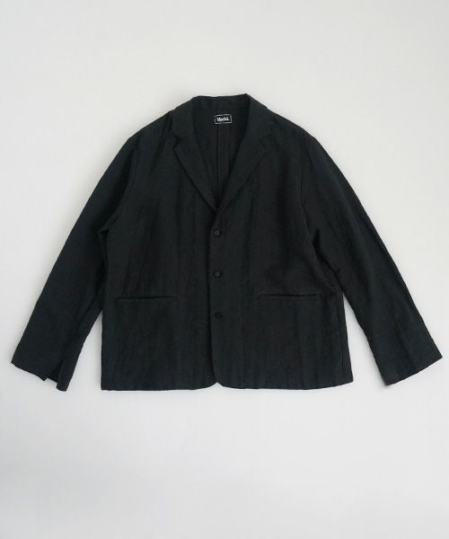 Mochi モチ linen shirt jacket [black] ms26-ja-01