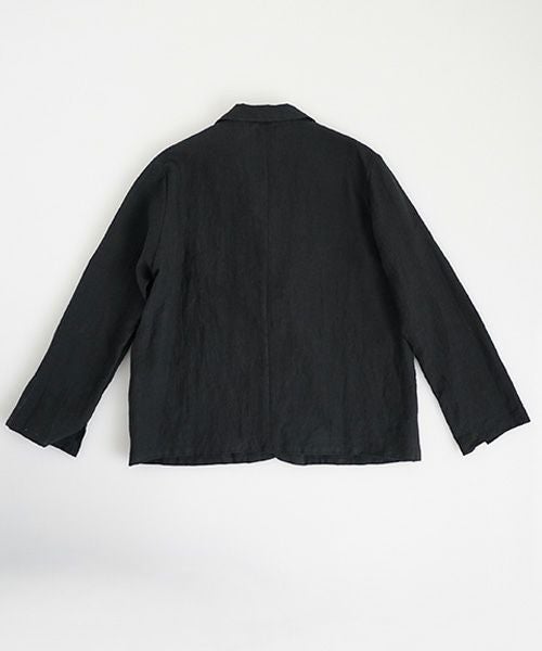 Mochi モチ linen shirt jacket [black] ms26-ja-01
