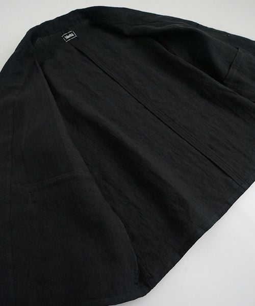 Mochi モチ linen shirt jacket [black] ms26-ja-01