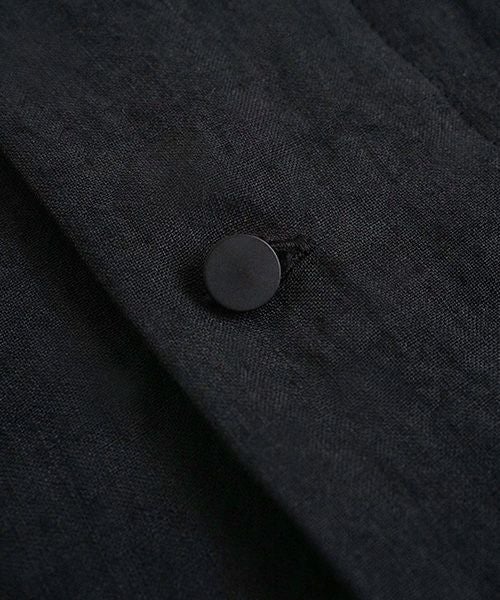 Mochi モチ linen shirt jacket [black] ms26-ja-01