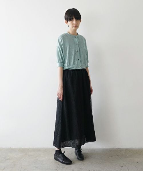 Mochi モチ layered tulle long skirt [black] ms26-sk-01