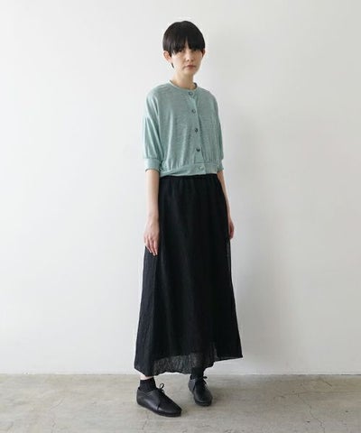 Mochi モチ layered tulle long skirt [black] ms26-sk-01