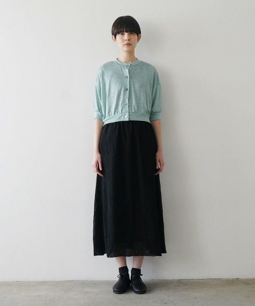 Mochi モチ layered tulle long skirt [black] ms26-sk-01