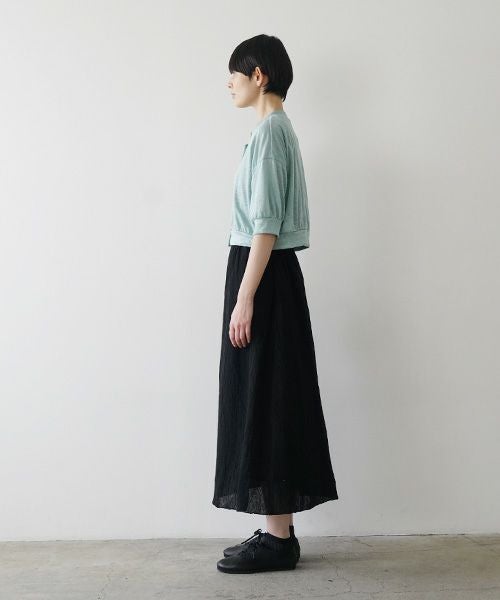 Mochi モチ layered tulle long skirt [black] ms26-sk-01