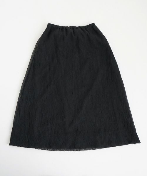 Mochi モチ layered tulle long skirt [black] ms26-sk-01