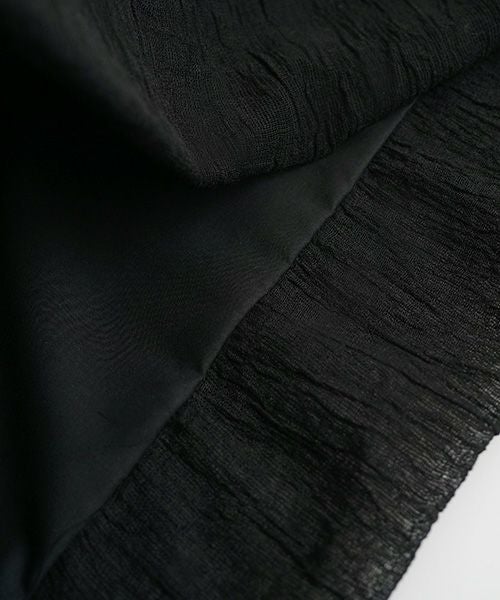Mochi モチ layered tulle long skirt [black] ms26-sk-01