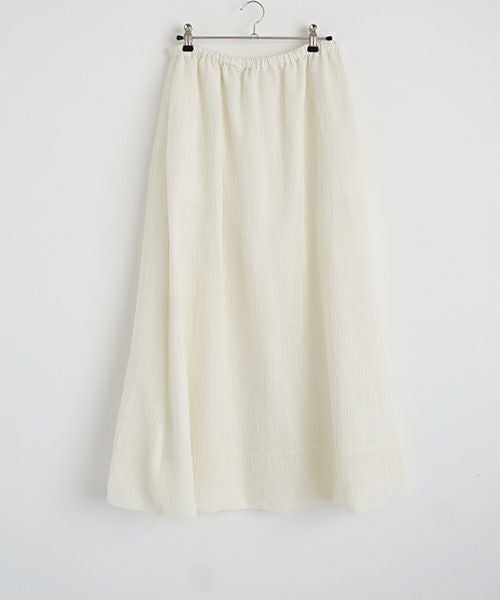 Mochi モチ layered tulle long skirt [white] ms26-sk-01
