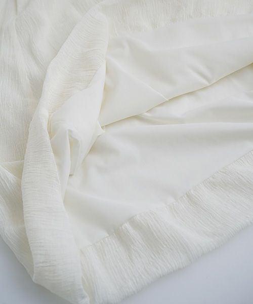 Mochi モチ layered tulle long skirt [white] ms26-sk-01