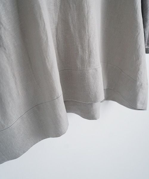  Mochi モチ panel bulky tee blouse [frosty gray] ms26-b-01