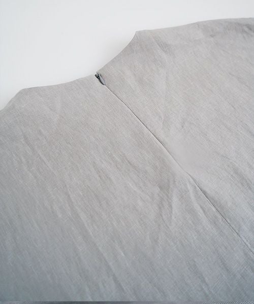  Mochi モチ panel bulky tee blouse [frosty gray] ms26-b-01