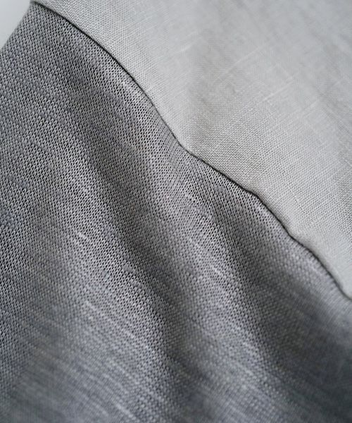  Mochi モチ panel bulky tee blouse [frosty gray] ms26-b-01
