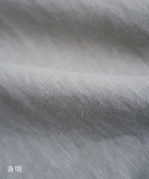  Mochi モチ panel bulky tee blouse [frosty gray] ms26-b-01