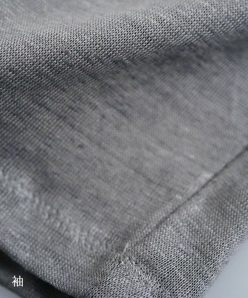  Mochi モチ panel bulky tee blouse [frosty gray] ms26-b-01