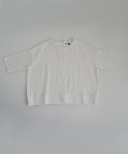 Mochi モチ panel bulky tee blouse [off white] ms26-b-01