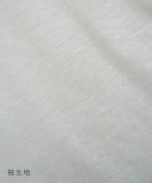 Mochi モチ panel bulky tee blouse [off white] ms26-b-01