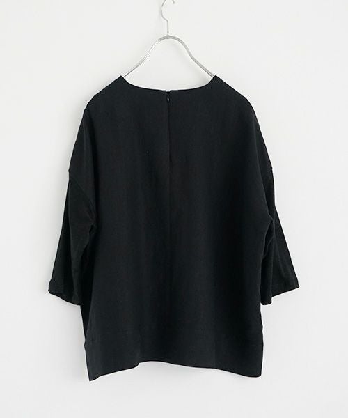 Mochi モチ panel bulky tee blouse [black] ms26-b-01