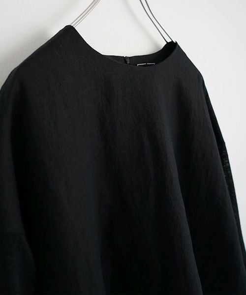 Mochi モチ panel bulky tee blouse [black] ms26-b-01