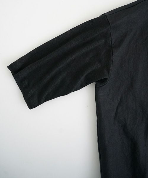 Mochi モチ panel bulky tee blouse [black] ms26-b-01