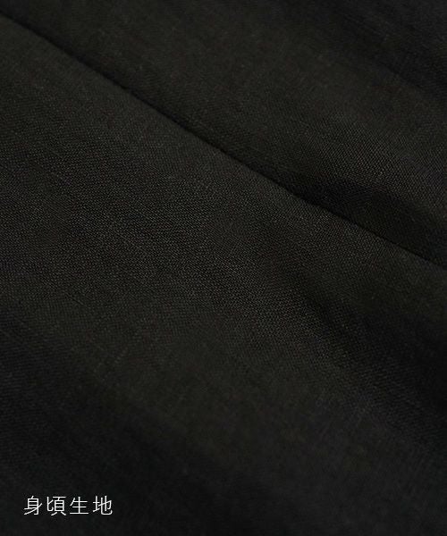 Mochi モチ panel bulky tee blouse [black] ms26-b-01