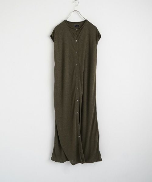 Mochi モチ sleeveless knit dress [moss gray] 265ms-kn-01