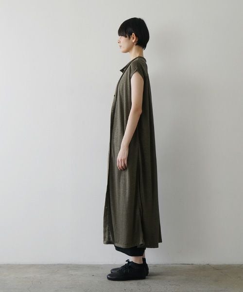 Mochi モチ sleeveless knit dress [moss gray] 265ms-kn-01