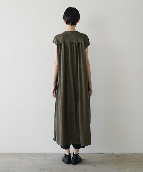 Mochi モチ sleeveless knit dress [moss gray] 265ms-kn-01