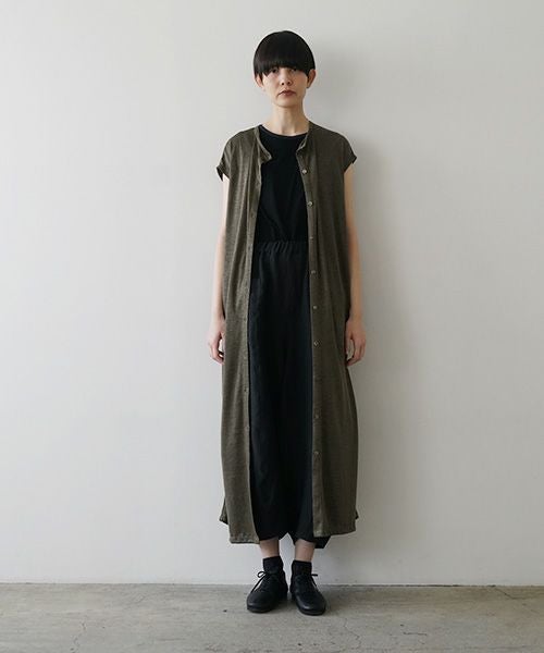 Mochi モチ sleeveless knit dress [moss gray] 265ms-kn-01