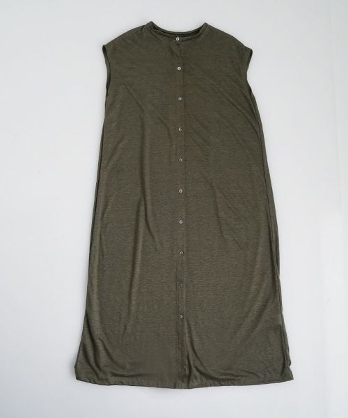 Mochi モチ sleeveless knit dress [moss gray] 265ms-kn-01