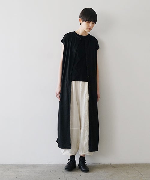 Mochi モチ sleeveless knit dress [black]265ms-kn-01