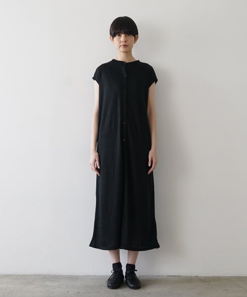 Mochi モチ sleeveless knit dress [black]265ms-kn-01