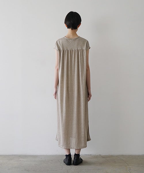 Moch モチ sleeveless knit dress [natural linen]265ms-kn-01
