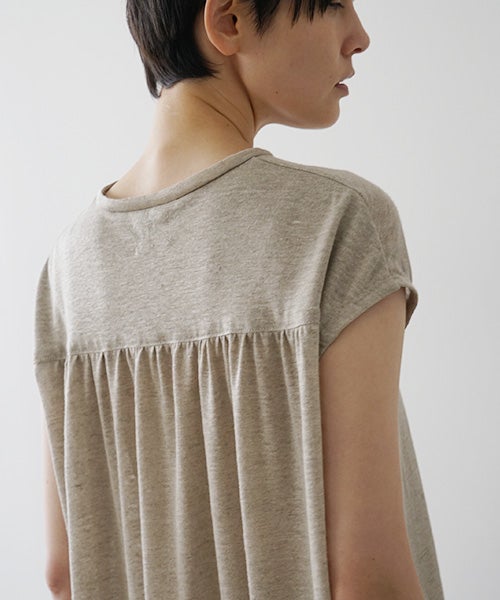 Moch モチ sleeveless knit dress [natural linen]265ms-kn-01