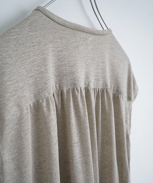 Moch モチ sleeveless knit dress [natural linen]265ms-kn-01