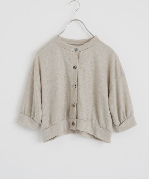 Mochi モチ bolero cardigan [natural linen] ms24-jk-01