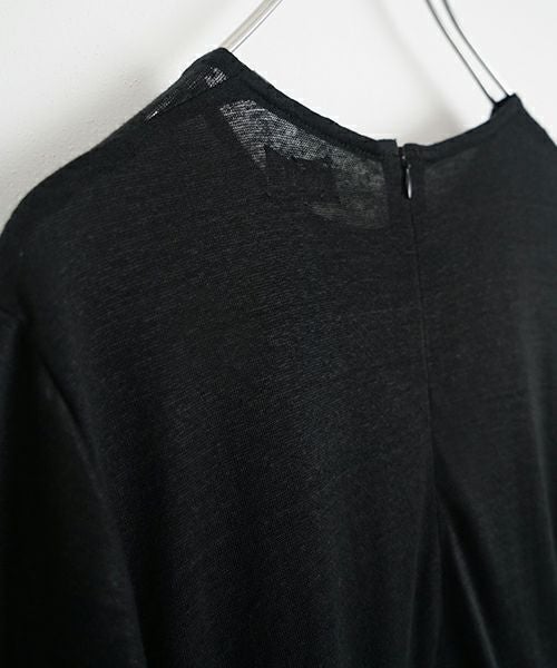 Mochi モチ panel tuck dress [black]ms22-op-05
