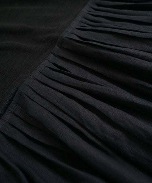 Mochi モチ panel tuck dress [black]ms22-op-05