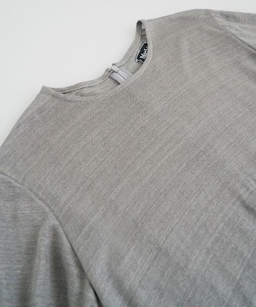 Mochi / モチ<br>panel tuck dress [frosty gray]<br>ms22-op-05