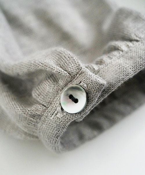 Mochi / モチ<br>panel tuck dress [frosty gray]<br>ms22-op-05