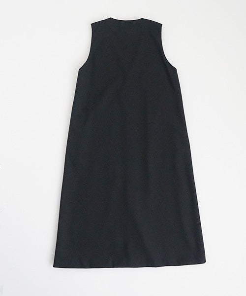 Mochi / モチvest dress [black]ma21-op-04