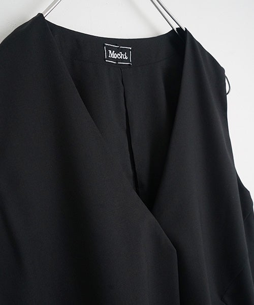 Mochi / モチvest dress [black]ma21-op-04