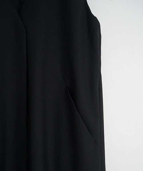 Mochi / モチvest dress [black]ma21-op-04
