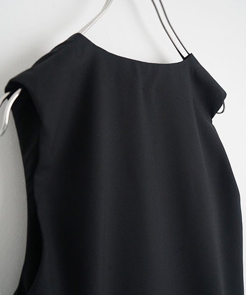 Mochi / モチvest dress [black]ma21-op-04