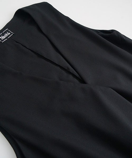 Mochi / モチvest dress [black]ma21-op-04