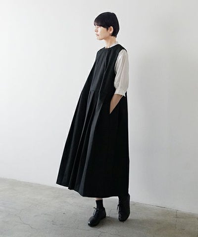 モチa-line sleeveless dress [black]ma25-op-01 