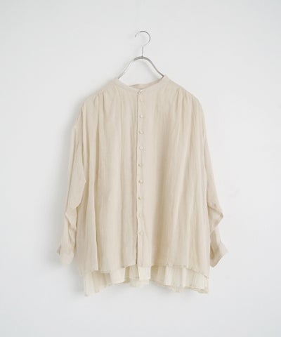 suzuki takayukiスズキタカユキlayered blouse [S261-09/mist white]