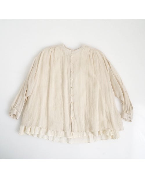 suzuki takayukiスズキタカユキlayered blouse [S261-09/mist white]