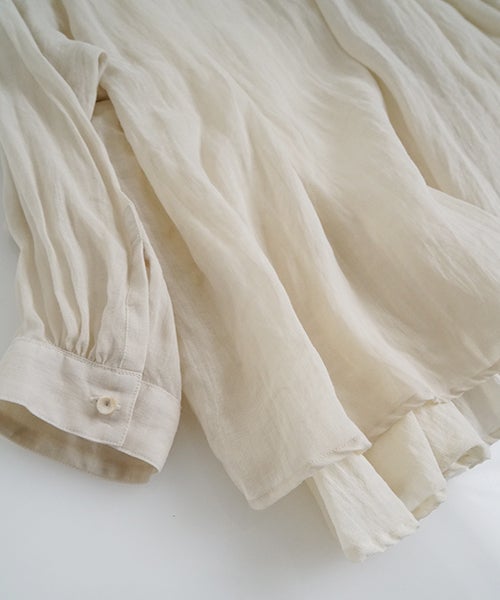 suzuki takayukiスズキタカユキlayered blouse [S261-09/mist white]