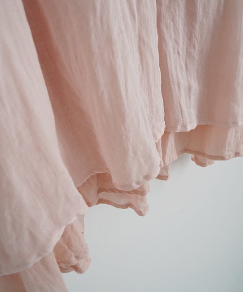  suzuki takayukiスズキタカユキlayered blouse [S261-09/pale peach]