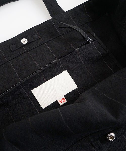 OKO SAKAMOTOヨーコサカモトRESEARCHER BAG LARGE　[STRIPE/YS - 26SS - BAG - LCS - L]トートバッグ
